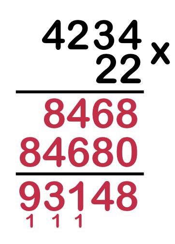 example of long multiplication