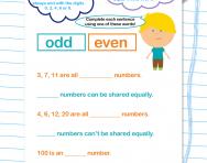 Odd and even: sorting pairs | TheSchoolRun