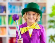 Child in Willy Wonka costume BigStock
