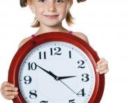 Child with clock