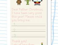 Father Christmas handwriting template