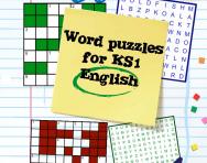 Word puzzles for Key Stage 1 English learning pack