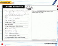 Ordering and writing instructions worksheet
