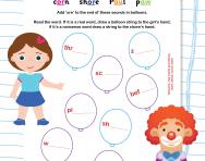 Spelling the /or/ sound: ‘ore’ worksheet