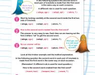 Verbal reasoning worksheet: Complete the word