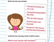 Write your own rhyme worksheet