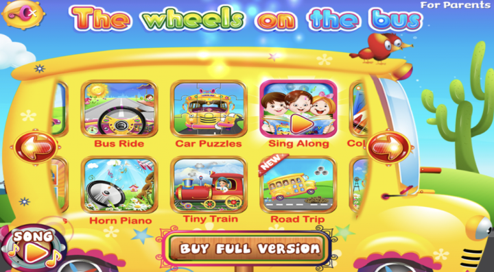 The Wheels on the Bus Musical app