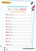 Joining vowels: handwriting practice activity Joining vowels: handwriting practice activity