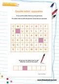 Double letter: opposites puzzle Double letter: opposites puzzle