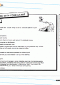 Instructions for obstacle course with blindfold activity Instructions for obstacle course with blindfold activity