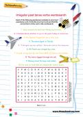 Irregular past tense verbs wordsearch Irregular past tense verbs wordsearch