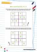 Mini word Sudoku Mini word Sudoku