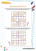 Mini word Sudoku Mini word Sudoku