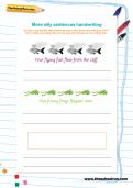 More handwriting silly sentences worksheets More handwriting silly sentences worksheets