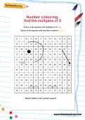 Number colouring: find the multiples of 5 Number colouring: find the multiples of 5