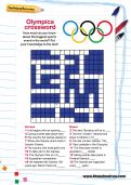 Olympics crossword for children Olympics crossword for children