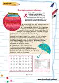 Spot apostrophe mistakes worksheet Spot apostrophe mistakes worksheet