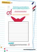 Stretching up tall patterns cursive patterning practice worksheets Stretching up tall patterns cursive patterning practice worksheets