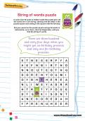String of words puzzle String of words puzzle
