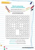 Word colouring: nouns and pronouns Word colouring: nouns and pronouns