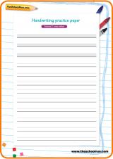 Free printable handwriting practice paper | TheSchoolRun