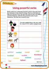 Strong verbs for essays
