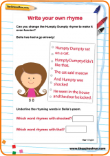 Write your own rhyme | TheSchoolRun