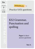 KS2 grammar test
