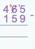 Subtracting three digit numbers using column subtraction tutorial