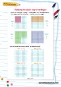Relating fractions to percentages worksheet
