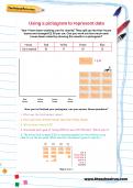 Using a pictogram to represent data worksheet