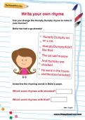 Write your own rhyme worksheet
