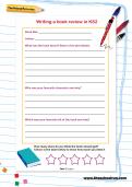 Writing a book review in KS2 template