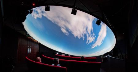 Inside the planetarium at the Great North Museum 