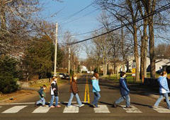 Crossing the road together - Road safety tips for childrenLittle Blue  Dinosaur