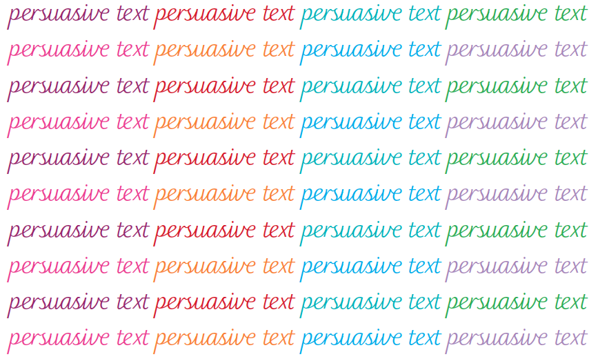 persuasive word list for elementary students