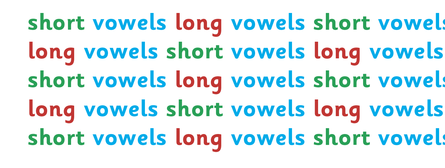 What are short and long vowels?