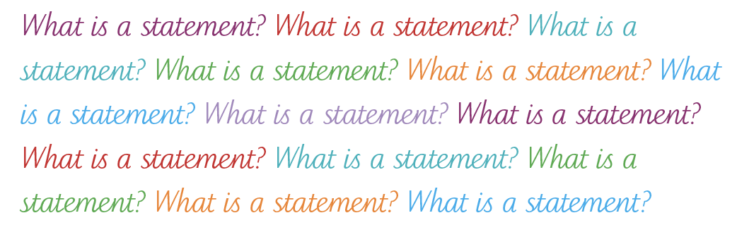  What is a statement? | TheSchoolRun