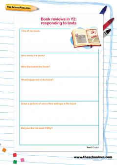 Book Reports And Book Reviews In Primary School Information For