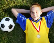 Boy and football Boy and football