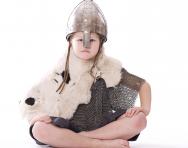 Child in Viking costume Child in Viking costume
