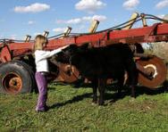 Child on a farm Child on a farm