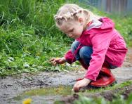 Child playing outdoors Child playing outdoors