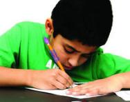 Child working hard Child working hard