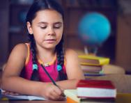 Child writing Child writing