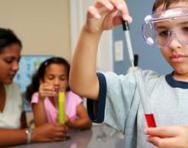 Children doing experiments Children doing experiments
