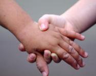 Children holding hands Children holding hands