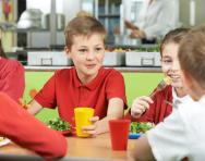 Children in school cafeteria Children in school cafeteria