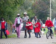Children walking to school Children walking to school