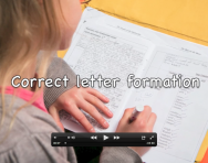 Correct letter formation in handwriting video Correct letter formation in handwriting video